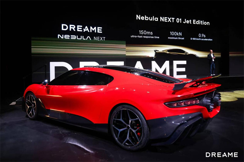 在追觅旧金山发布会首日亮相的“火箭车”。 主办方供图